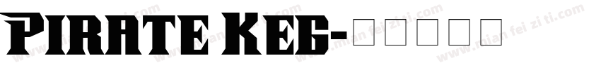 Pirate Keg字体转换